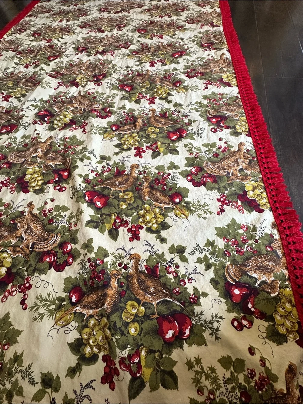 FLAWLESS Vintage 1960’s-1970’s Cotton tablecloth